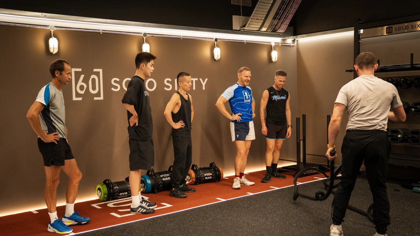 A small group training session at Solo60