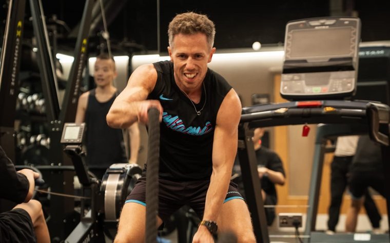Andy training at Solo60